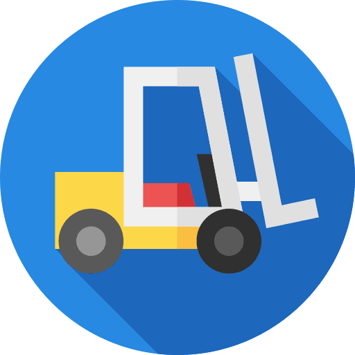 Forklift industry truck transport icon