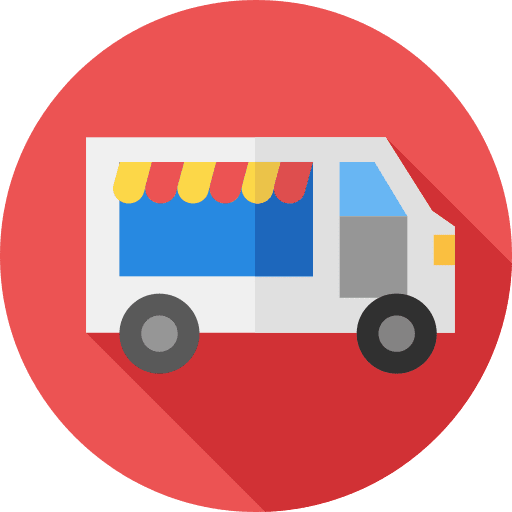 Ice cream truck food and restaurant vehicle ice cream icon