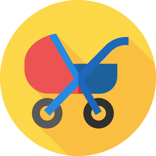 Stroller transportation buggies pushchair icon