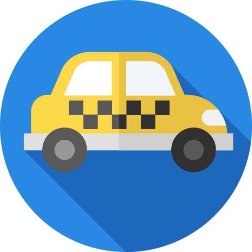 Taxi transport transportation public transport icon