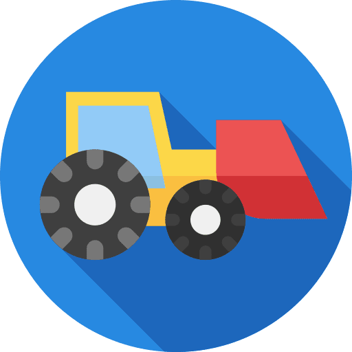 Bulldozer transportation transport bulldozer icon