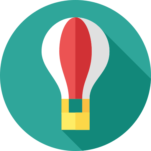 Hot air balloon travel transportation hot air balloon icon