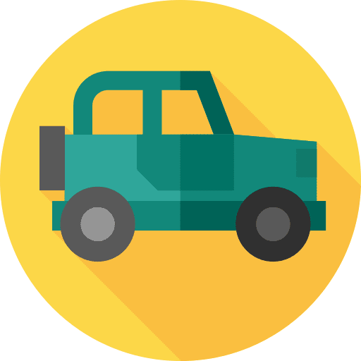 Suv transportation car jeep icon