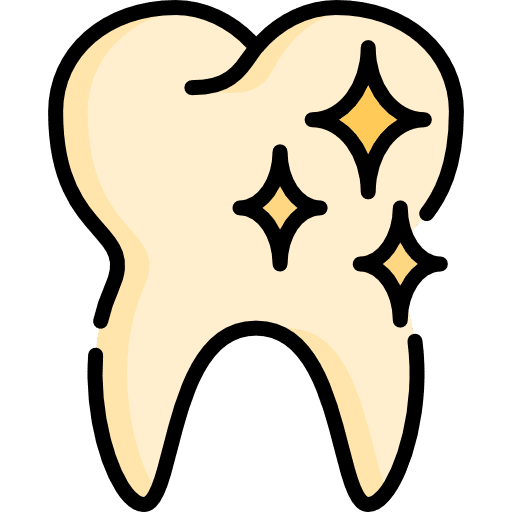 Tooth clean healthy molar icon
