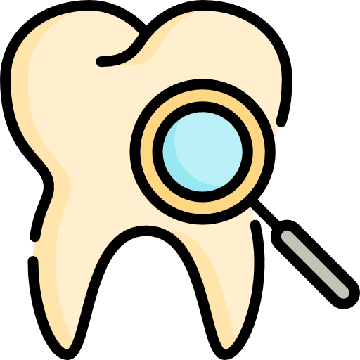 Tooth tooth check caries icon
