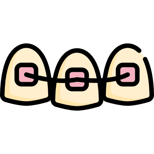 Brace mouth braces dentist icon