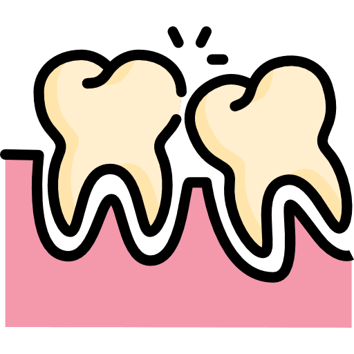 Tooth gum dental healthcare and medical icon