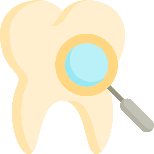 Tooth dentist healthcare and medical checking icon