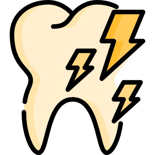 Tooth tooth sensitive medical icon