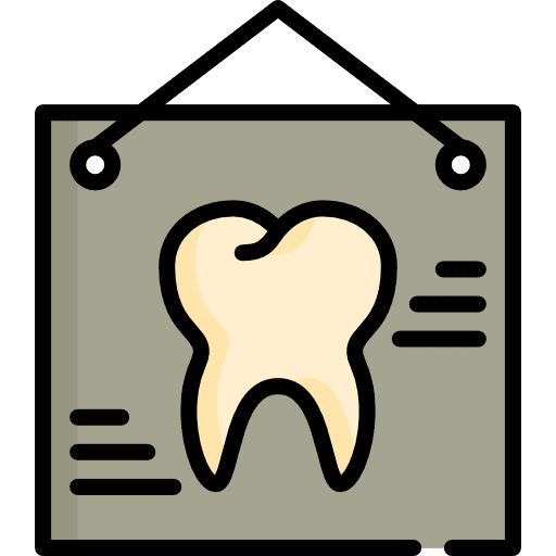 X ray healthcare and medical teeth healthcare icon
