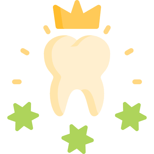 Tooth medical crown healthcare and medical icon