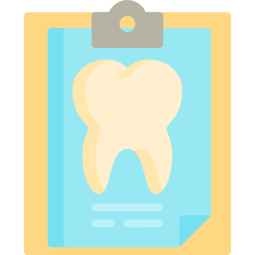 Tooth sterilization dental files and folders icon