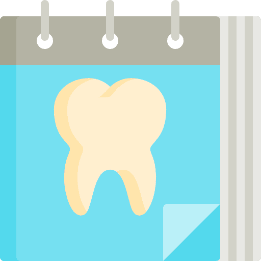 Tooth tooth odontology time and date icon