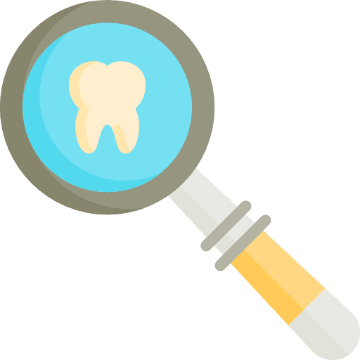 Search zoom magnifier healthcare and medical icon