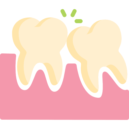 Tooth healthcare and medical gum molar icon