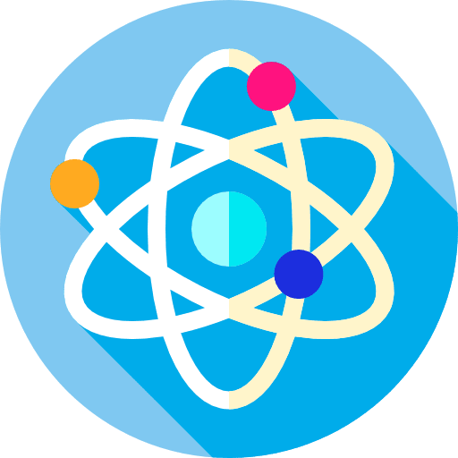 Atom react atom science icon