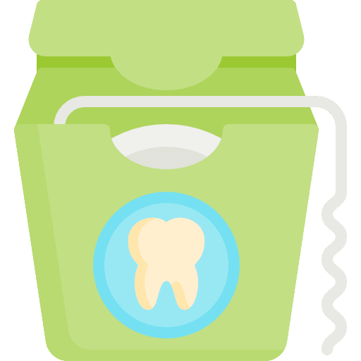 Dental floss dentist healthcare and medical health care icon