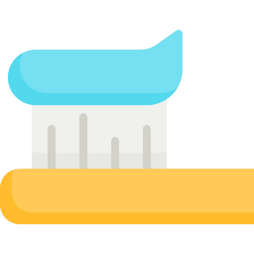 Toothbrush tools and utensils healthcare and medical hygienic icon