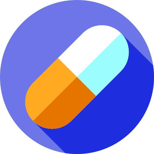 Capsule medical pill medication icon