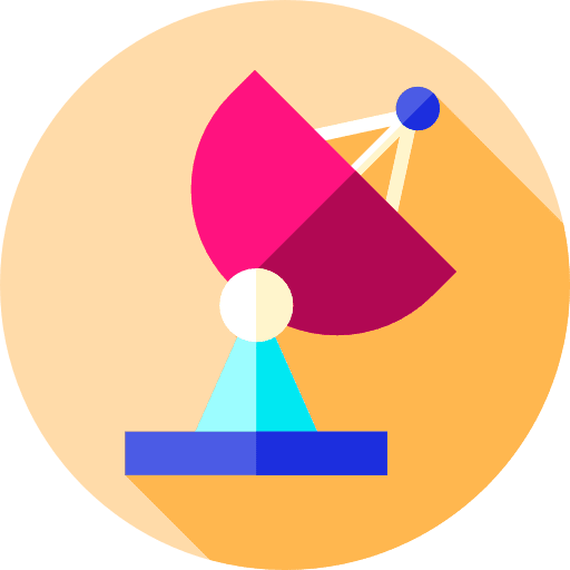 Satellite dish satellite electronics technology icon
