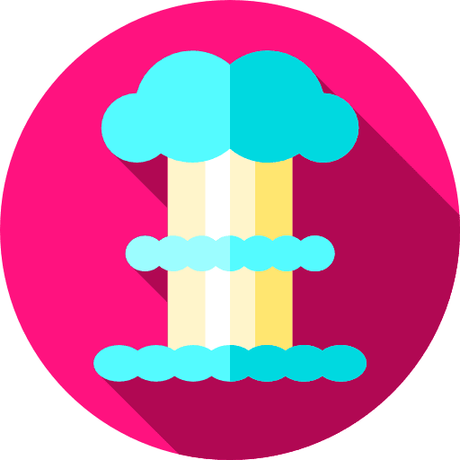 Explosion bomb shockwave nuclear icon