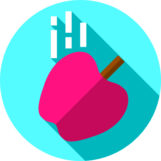 Gravity physics organic food and restaurant icon