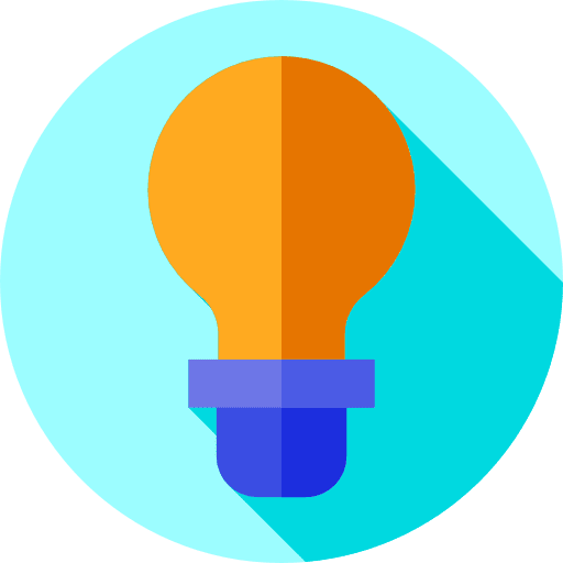 Light bulb illumination technology idea icon