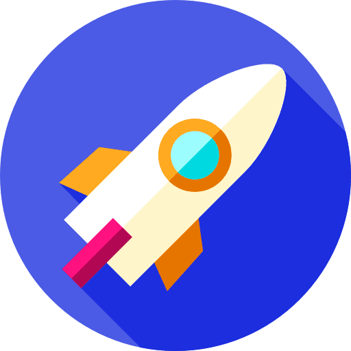 Rocket startup transport rocket launch icon