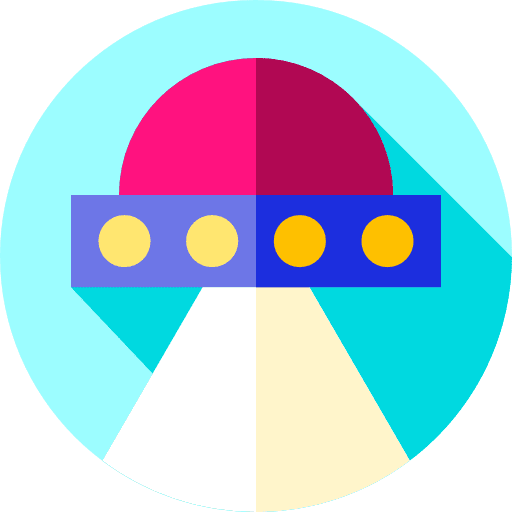 Ufo science fiction transport transportation icon