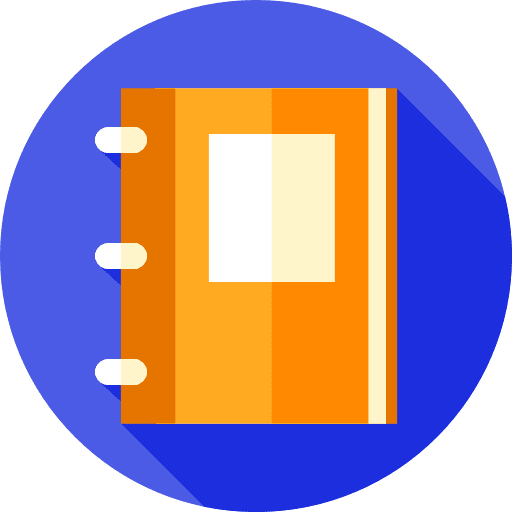 Notebook files and folders bookmark education icon