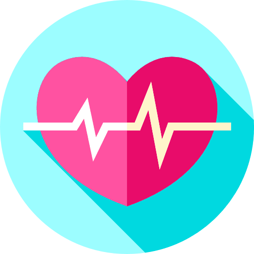 Pulse heart rate medical heart icon