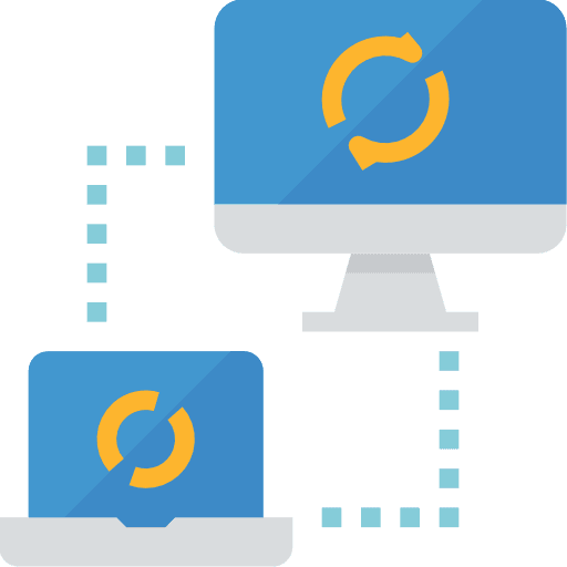 Data refresh networking arrows icon