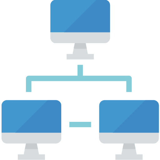 Network computer monitor networking computer icon