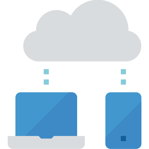 Cloud multimedia option cloud network icon