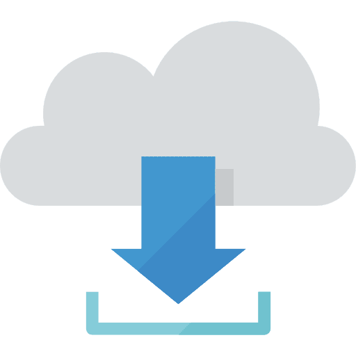 Download storage multimedia interface icon