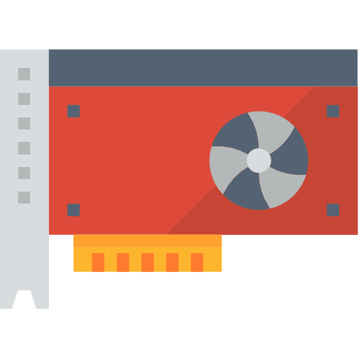 Graphic card technology electronics hardware icon