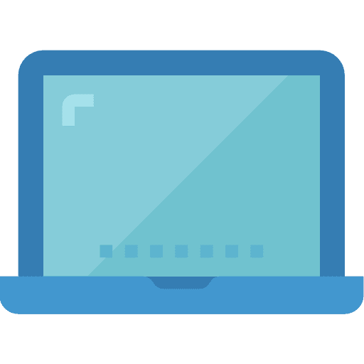 Laptop electric computer technology icon