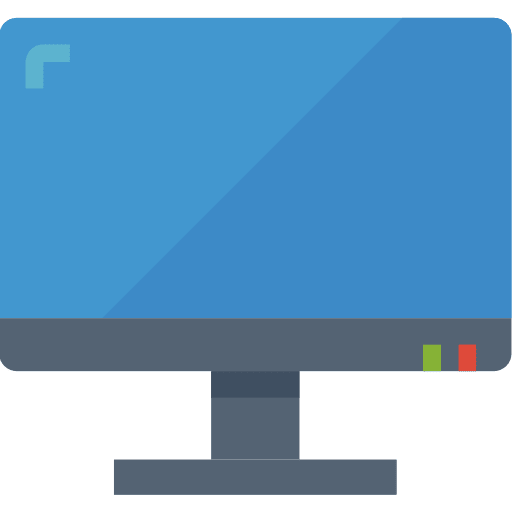 Monitor computer device multimedia icon