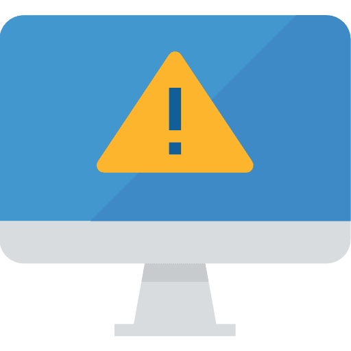 Warning warning virus alert icon