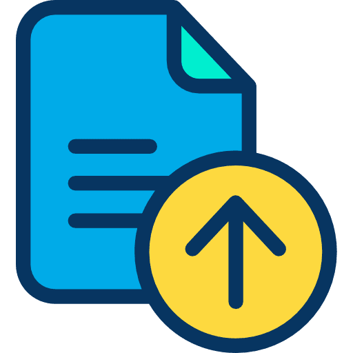 File interface files and folders upload icon