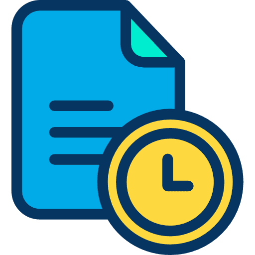File archive clock pending icon
