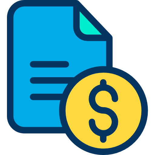 File archive dollar money icon