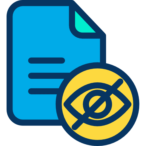 File document files and folders hide icon