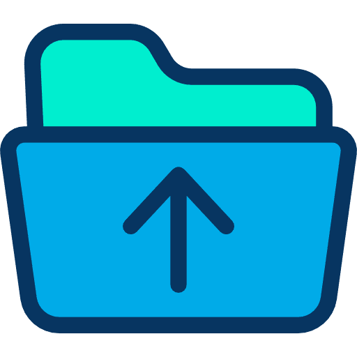Folder file storage data storage office material icon