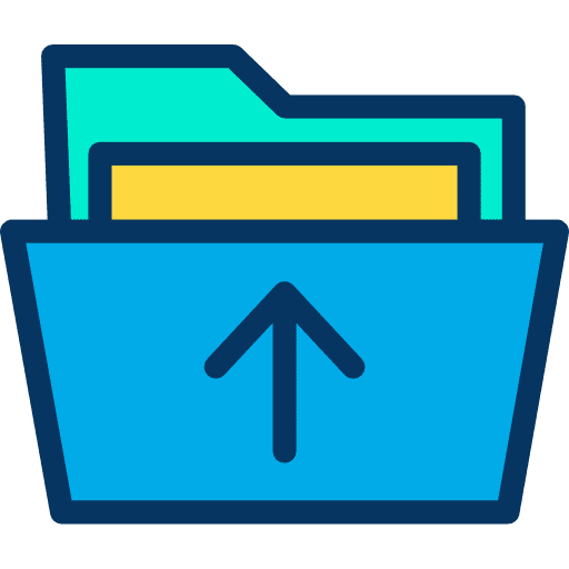 Folder folder data storage upload icon