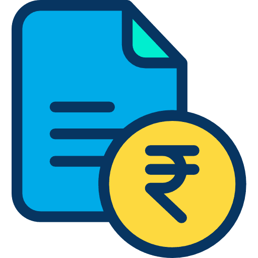 File business and finance document coin icon