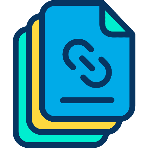 File link interface archive icon