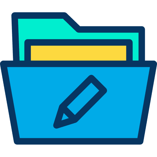 Folder data storage file storage office material icon