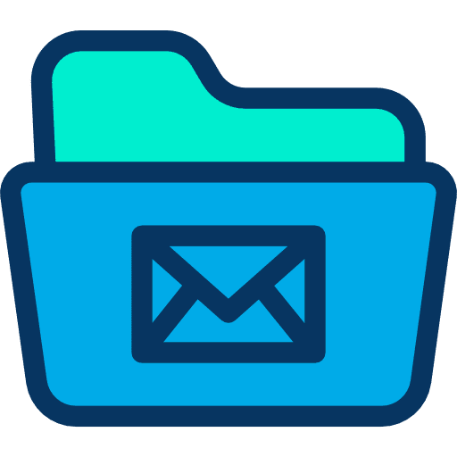 Folder folder email data storage icon