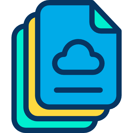 File document archive interface icon